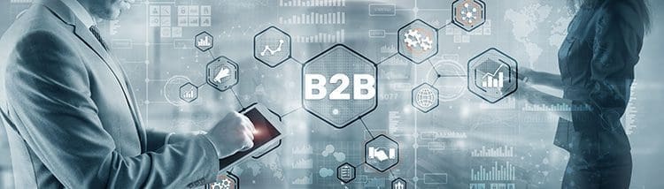 Business to business B2B. Marketing.