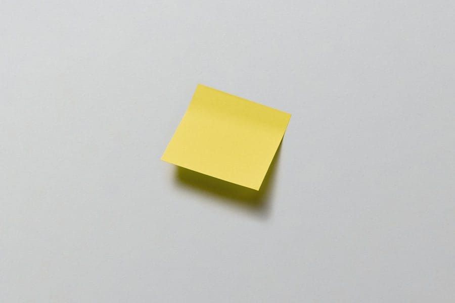 sticky note, note