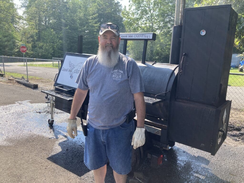 fire department, volunteer, BBQ, fundraiser, fundraising, community, pork butt, smoked