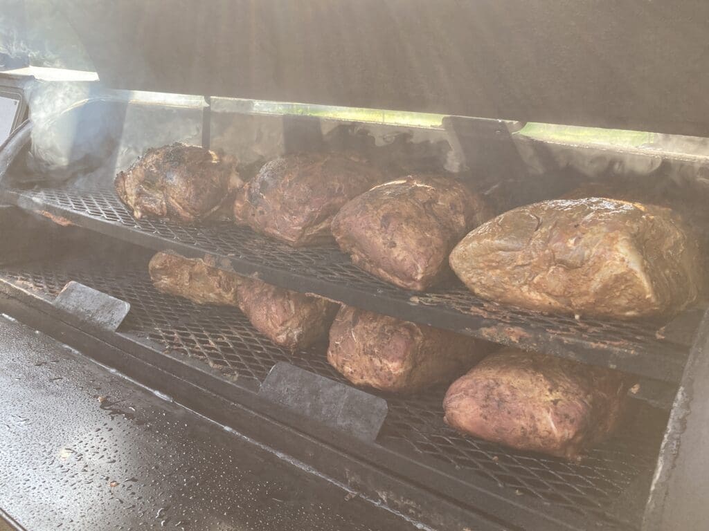 fire department, volunteer, BBQ, fundraiser, fundraising, community, pork butt, smoked