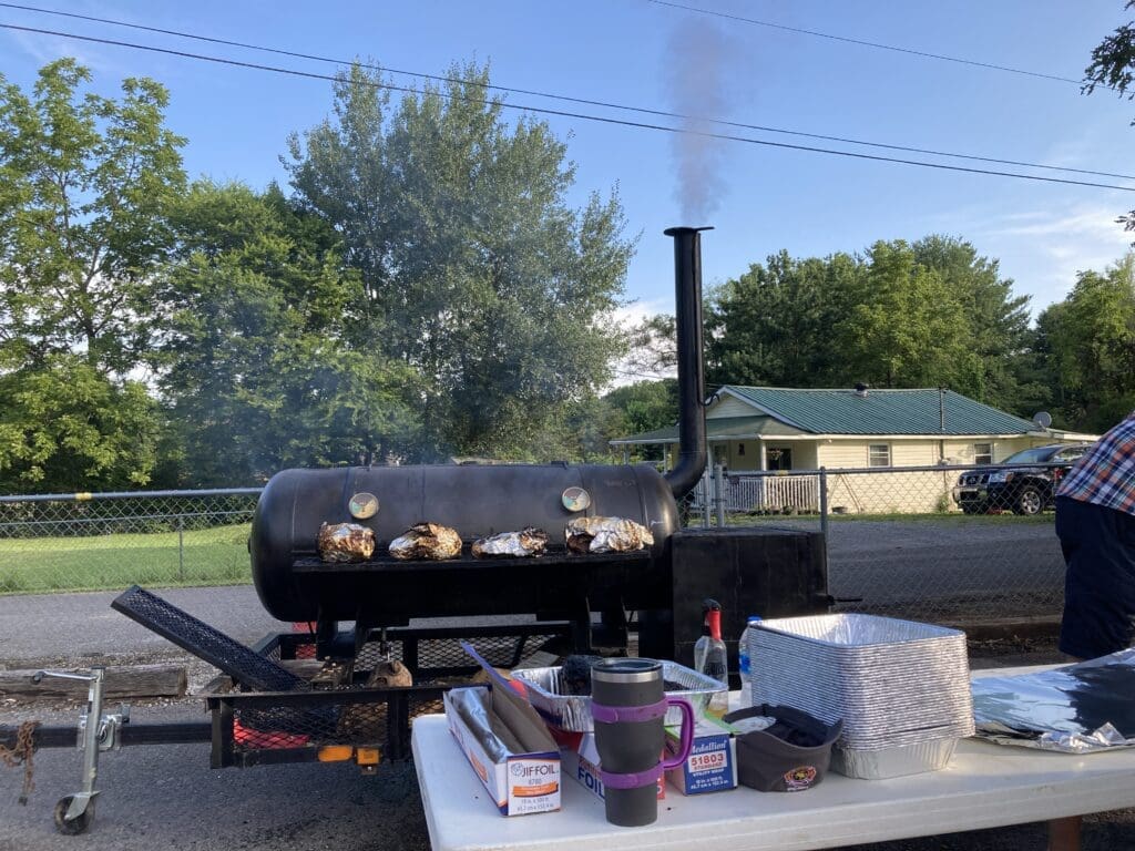 fire department, volunteer, BBQ, fundraiser, fundraising, community, pork butt, smoked