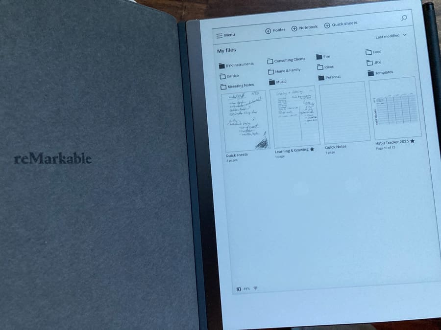 reMarkable, e-ink tablet, eink, tablet, workflow