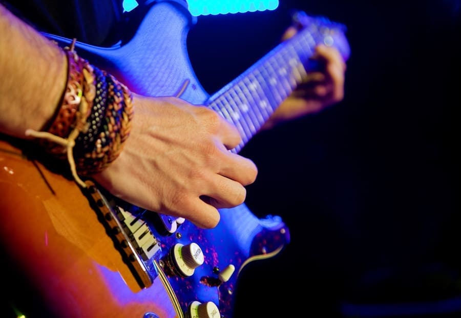 guitarist, live, stage, electric, guitar