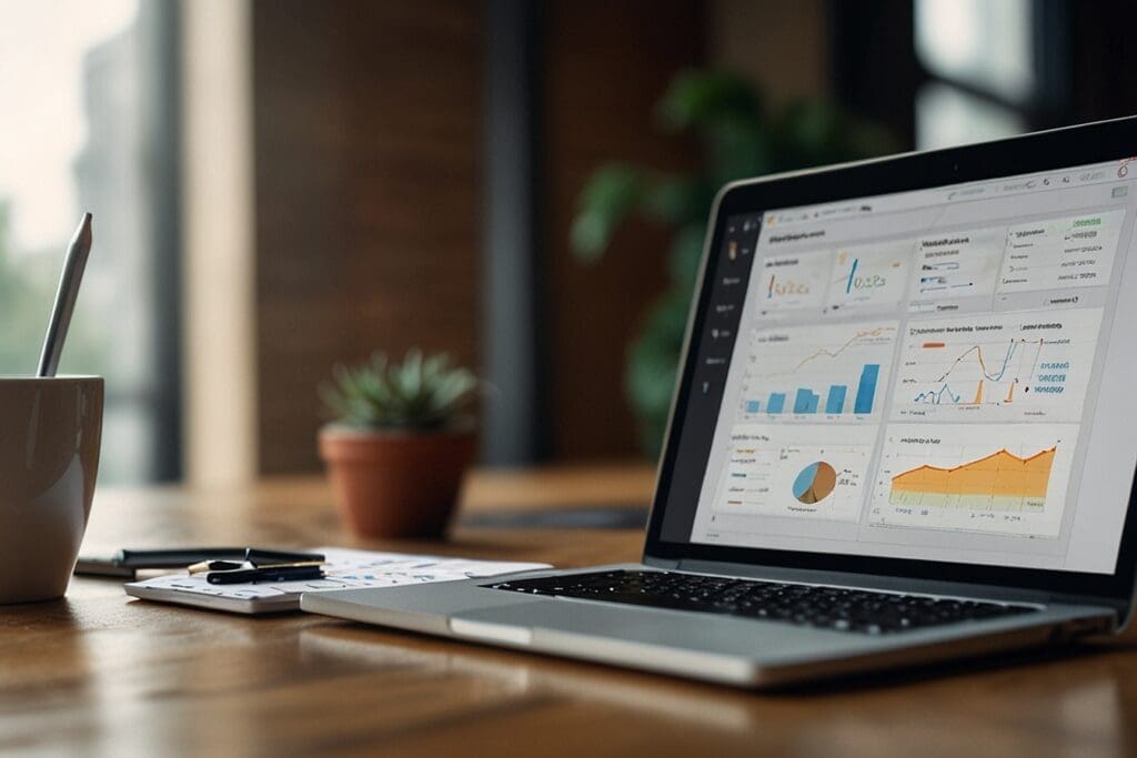 metrics, charts, analytics