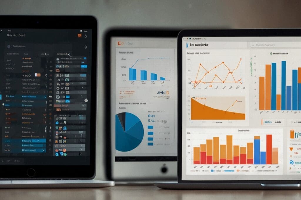 metrics, charts, analytics